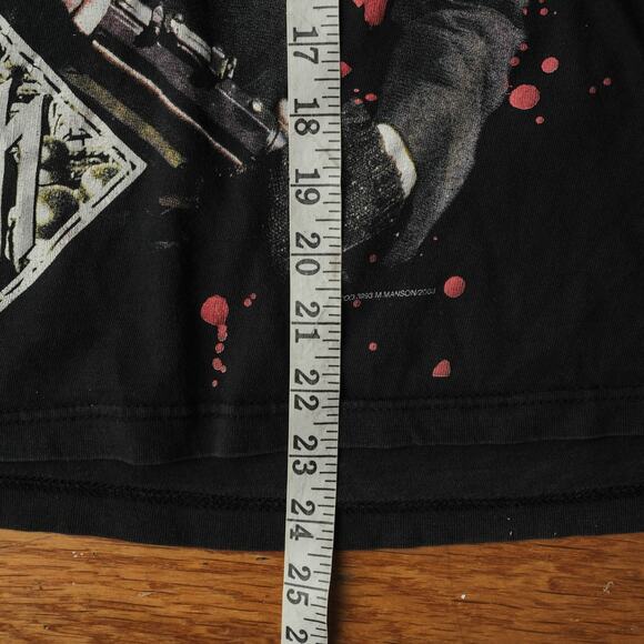 Vintage 2003 Marilyn Manson Band T-Shirt in Black Goth Punk Grunge Festival Fan - Picture 7 of 9